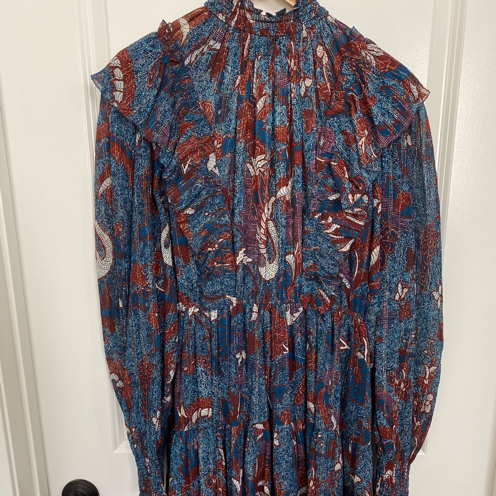 Ulla Johnson Viennese Dress in Azulejo Size 8